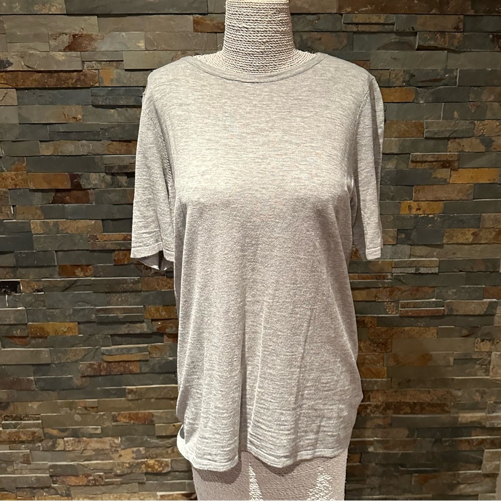 360 Cashmere Nuria Grey T Shirt Sz. S NWT